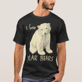 Ik hou van poolvis Beren Arctic Beer T-shirt (Voorkant)