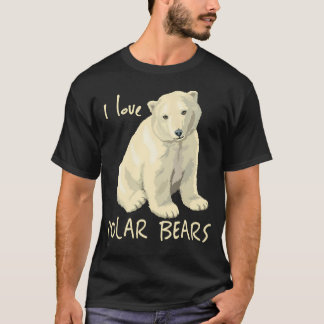 Ik hou van poolvis Beren Arctic Beer T-shirt