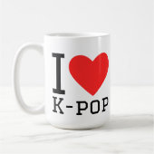 Ik hou van pop koffiemok (Links)