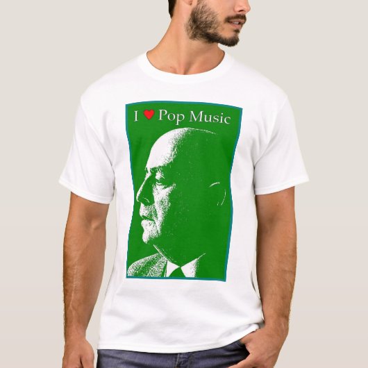 Ik hou van pop muziek t-shirt (Voorkant)