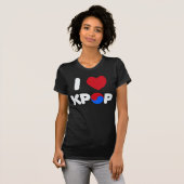 Ik hou van pop shirt (donker) (Voorkant volledig)