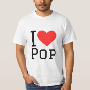 Ik hou van pop t-shirt