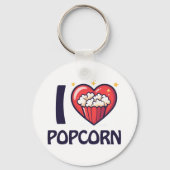 Ik hou van popcorn sleutelhanger (Achterkant)