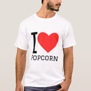 Ik hou van popcorn t-shirt