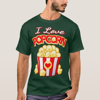 Ik hou van popcorn t-shirt