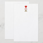 Ik hou van Pope Francis Briefpapier (Voorkant / Achterkant)
