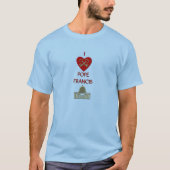 Ik hou van Pope Francis T-shirt (Voorkant)