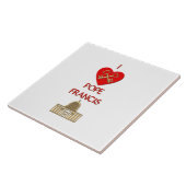 Ik hou van Pope Francis Tegeltje (Zijkant)