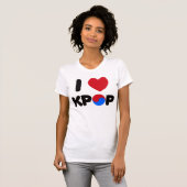 Ik hou van popshirt t-shirt (Voorkant volledig)