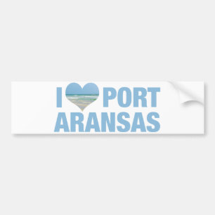 Ik hou van Port Aransas Bumpersticker