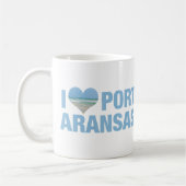 Ik hou van Port Aransas Koffiemok (Links)