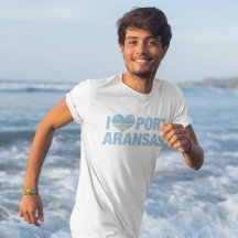 Ik hou van Port Aransas Mooie Texaanse Strand