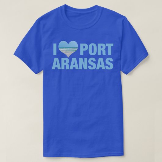 Ik hou van Port Aransas T-shirt (Design voorkant)