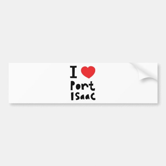 Ik hou van Port Isaac Bumpersticker (Voorkant)