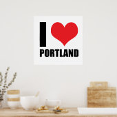 Ik hou van Portland Poster (Keuken)
