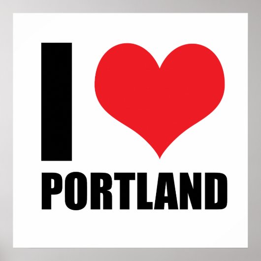 Ik hou van Portland Poster (Voorkant)