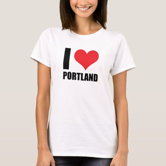 Ik hou van Portland T-shirt (Voorkant)