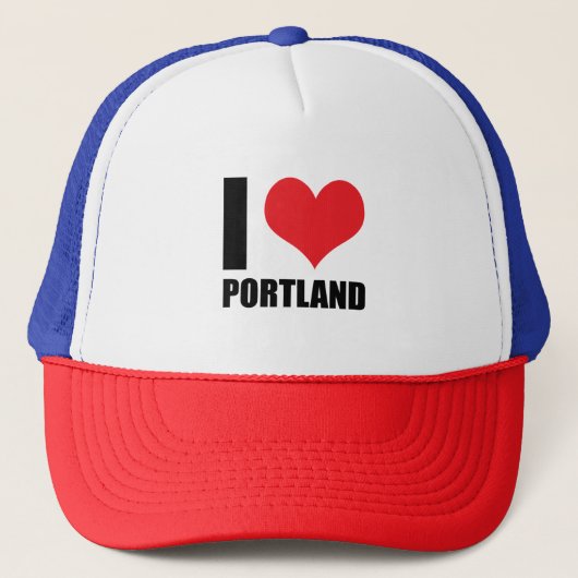 Ik hou van Portland Trucker Pet (Voorkant)
