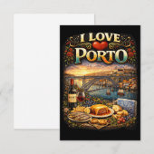 Ik hou van Porto Bedankkaart (Voorkant / Achterkant)