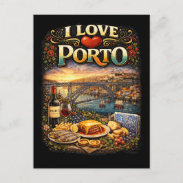 Ik hou van Porto Briefkaart