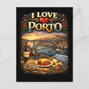 Ik hou van Porto Briefkaart