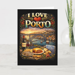 Ik hou van Porto Feestdagen Kaart