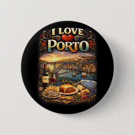 Ik hou van Porto Ronde Button 5,7 Cm