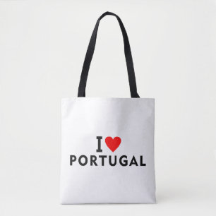 Ik hou van Portugal land zoals hart reizen toerism Tote Bag