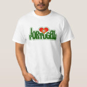 Ik hou van Portugal Mannen White T-shirt (Voorkant)