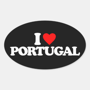 IK HOU VAN PORTUGAL OVALE STICKER