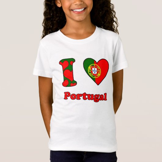 Ik hou van Portugal T-shirt (Voorkant)