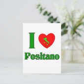 Ik hou van Positano Italië Briefkaart (Staand voorkant)