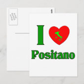 Ik hou van Positano Italië Briefkaart (Voorkant / Achterkant)