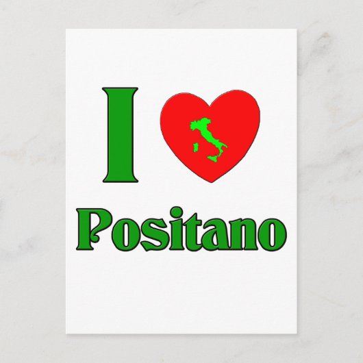 Ik hou van Positano Italië Briefkaart (Voorkant)