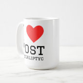 Ik hou van post-apocalyptisch koffiemok (Voorkant links)