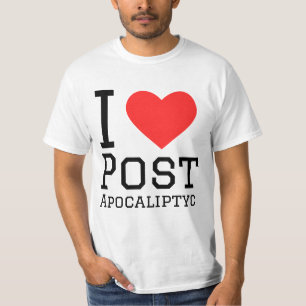 Ik hou van post apocalyptische t-shirt