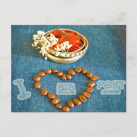 Ik hou van postcrossend briefkaart (Voorkant)