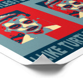 Ik hou van Poster van schildpadden. (Hoek)