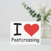 Ik hou van Postkruising Briefkaart (Staand voorkant)