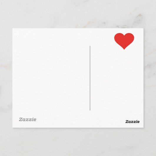 Ik hou van Postkruising Briefkaart (Achterkant)