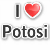 Ik hou van Potosi Sticker (Voorkant)