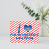 Ik hou van Poughkeepsie, New York Briefkaart (Staand voorkant)