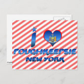 Ik hou van Poughkeepsie, New York Briefkaart (Voorkant / Achterkant)