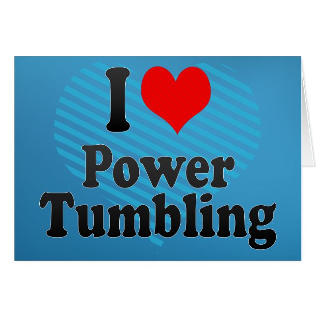 Ik hou van Power Tumbling (Voorkant Horizontaal)