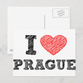 Ik hou van Praag Briefkaart (Voorkant / Achterkant)