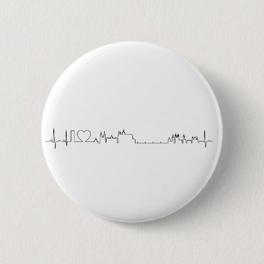 Ik hou van Praag (ecg-stijl) souvenir Ronde Button 5,7 Cm (Voorkant)