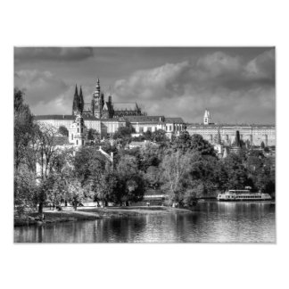 Ik hou van Praag, in zwart-wit Foto Afdruk