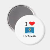 Ik hou van Praag Oklahoma Magneet (Voorkant / Achterkant)