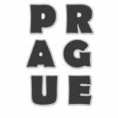 Ik hou van Praag Sticker (Voorkant)