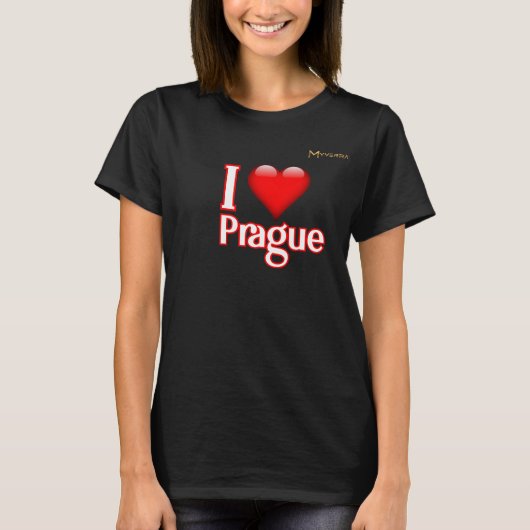 Ik hou van Praag  T-shirt (Voorkant)